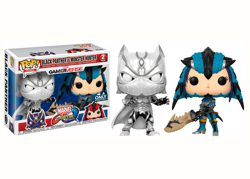 Pop! Games: Marvel VS Capcom 3 - Black Panther VS Monster Hunter (Best Buy Exclusive)