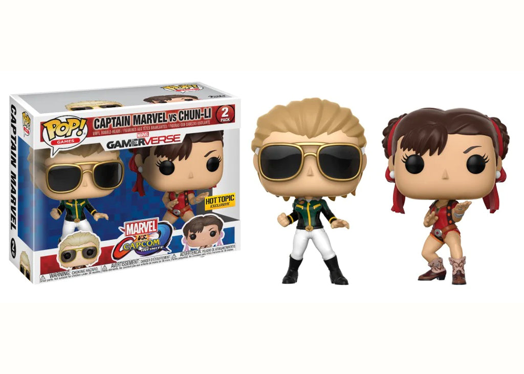 Pop! Games: Marvel VS Capcom 3 - Captain Marvel vs Chun-Li (Hot Topic Exclusive)