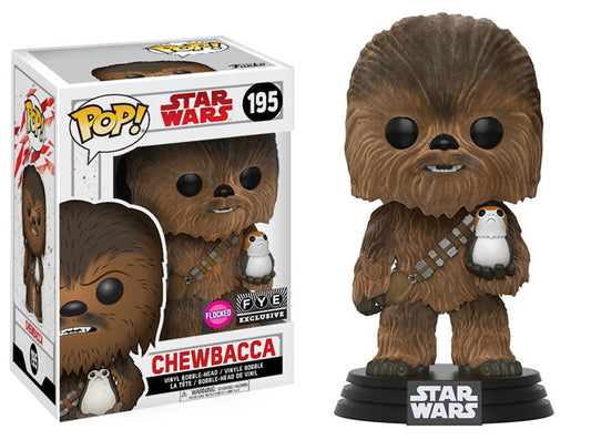 Pop! Star Wars: The Last Jedi - Chewbacca with Porg [Flocked] (FYE Exclusive)