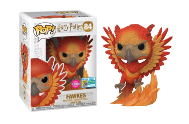 Pop! Harry Potter: Fawkes [Flocked] (SDCC 2019)