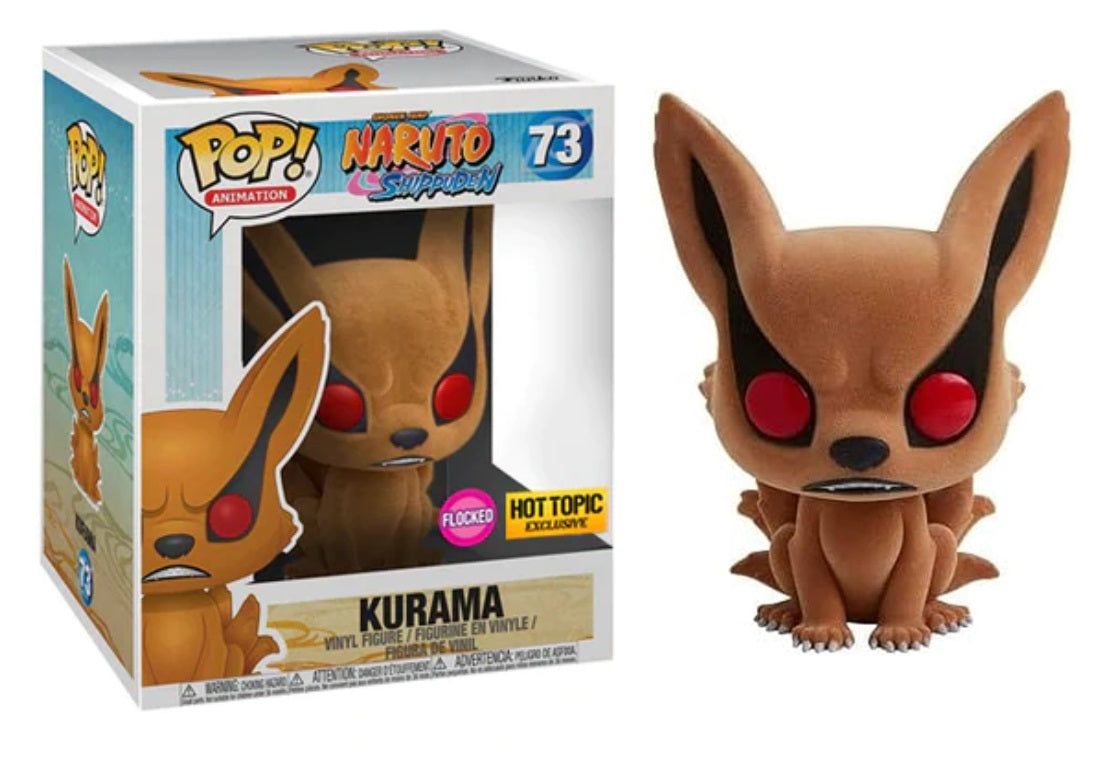 Pop! Animation: Naruto Shippuden - Kurama [Flocked] (Hot Topic Exclusive)