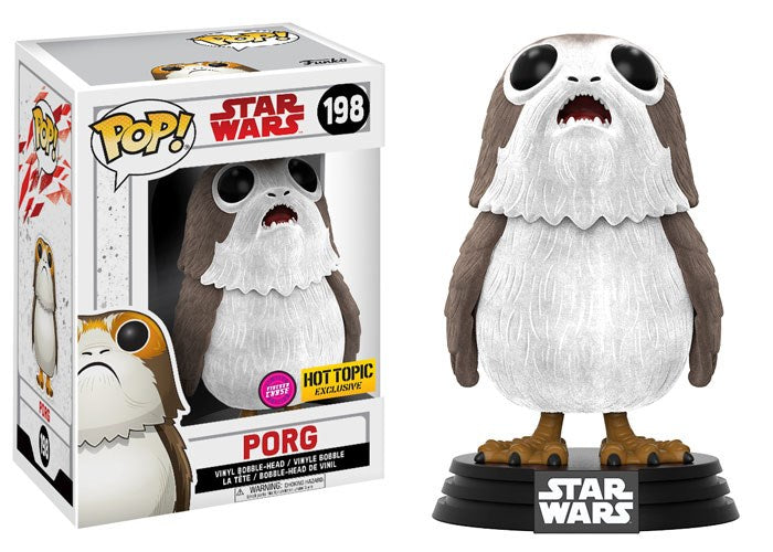 Pop! Star Wars: The Last Jedi - Porg [Flocked] (Hot Topic Exclusive)