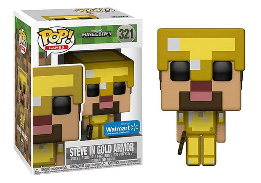 Pop! Games: Minecraft - Steve [Gold Armor] (Walmart Exclusive)