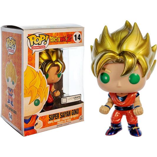 Pop! Animation: Dragon Ball Z - Super Saiyan Goku [Metallic] (Lootcrate Exclusive)