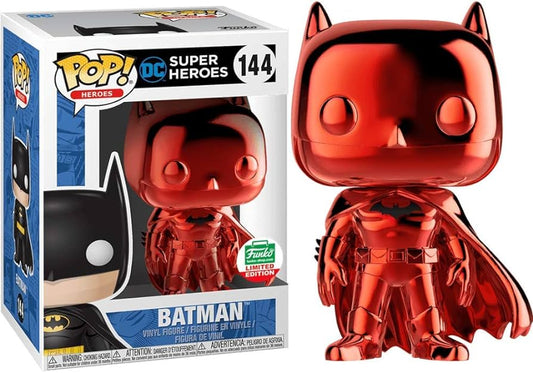 Pop! Heroes: Batman [Red Chrome] (Funko Shop Exclusive)