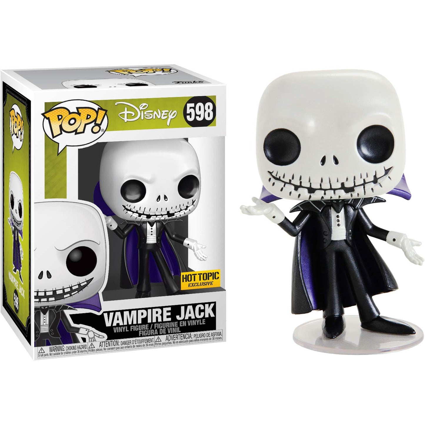 Pop! Disney: Nightmare Before Christmas - Vampire Jack (Hot Topic Exclusive)